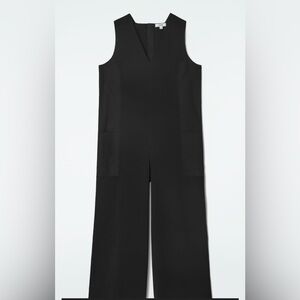 COS Oversized V-neck Jumpsuit, Size: S, Color: Black, NWT
